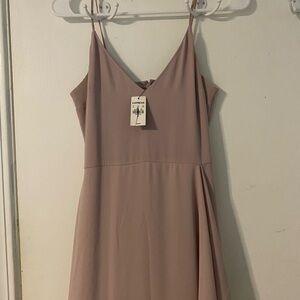 Express Pink Spaghetti Strap Sundress for Weddings
